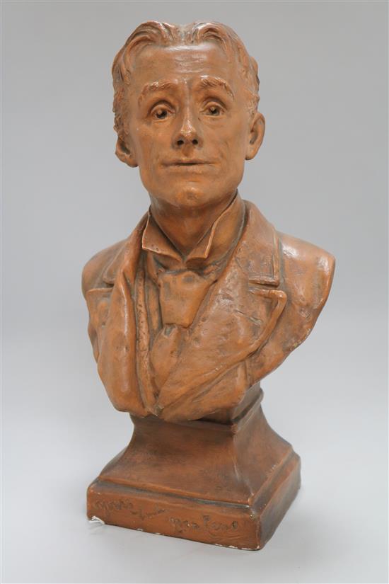 A bust, signed Carter, Clapham 1895
